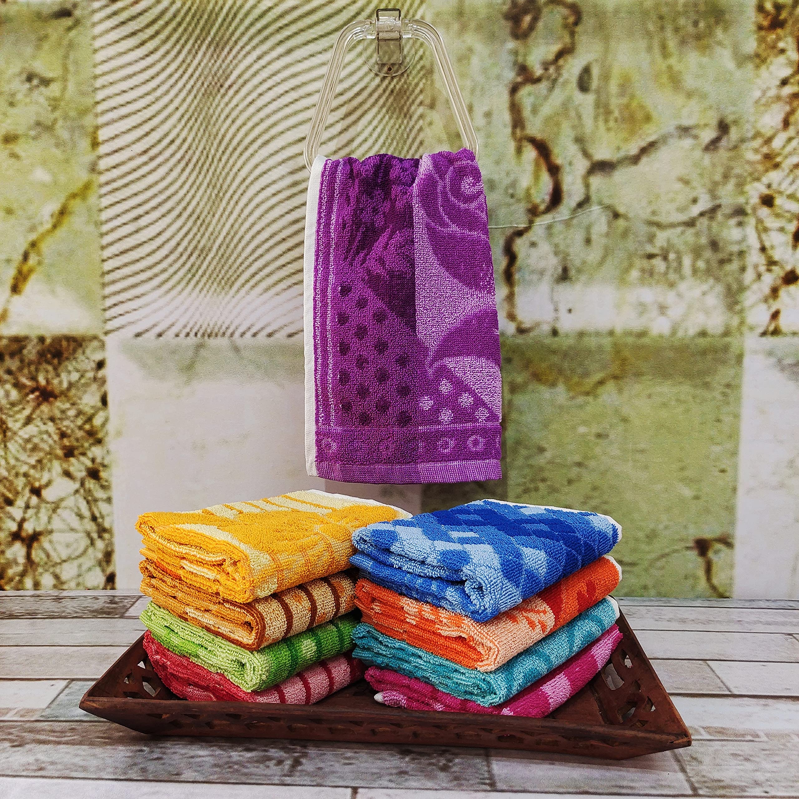Akash Textiles 1421 Paradise Hand / FACE Towels 6 PIC Combo Pack